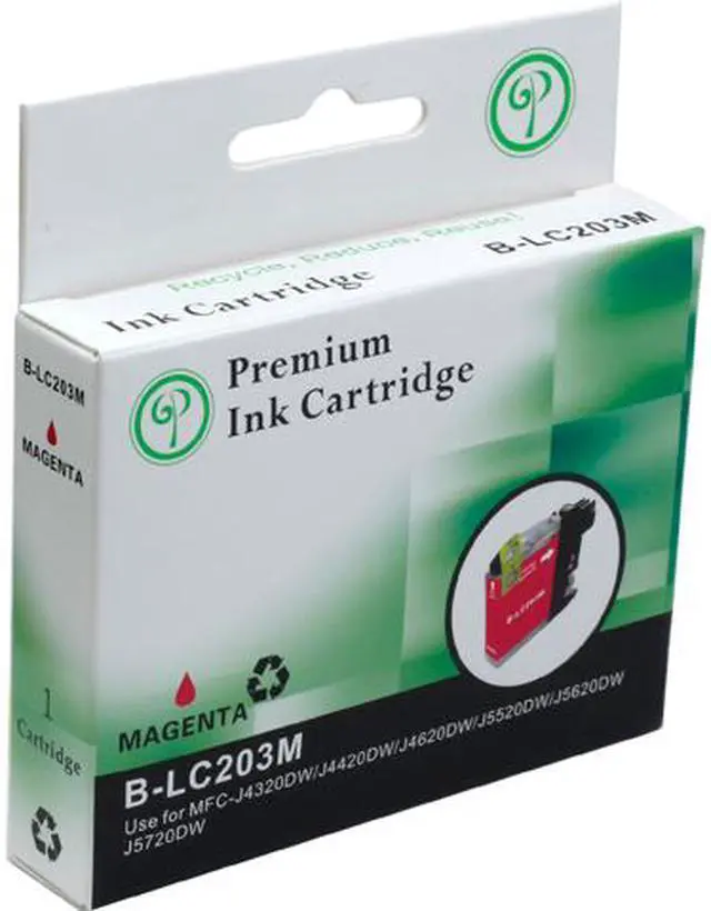 Main image of Green Project B-LC203M Magenta Ink Cartridge Compatible for Brother LC 203