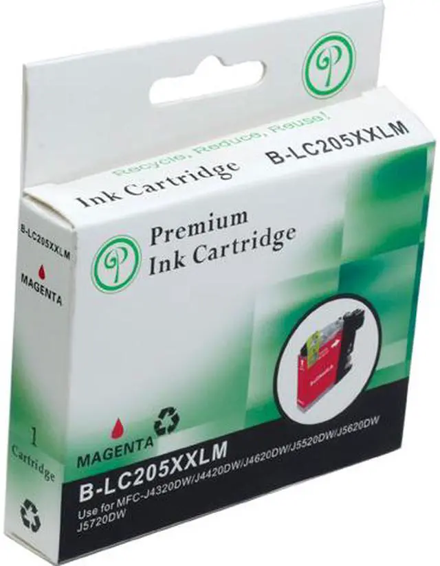 Main image of Green Project B-LC205XXLM Magenta Ink Cartridge Compatible for Brother LC 205 XL