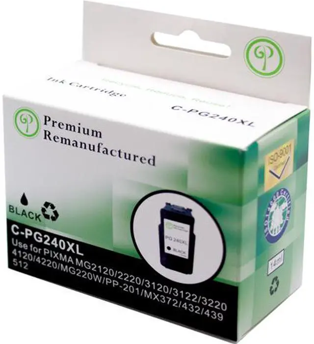 Main image of Green Project C-PG240XL Black High Yield Ink Cartridge Compatible for Canon PG 240