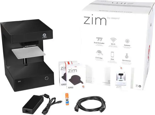 Alt view image 6 of 6 - Zeepro ZIM Black 3D Printer