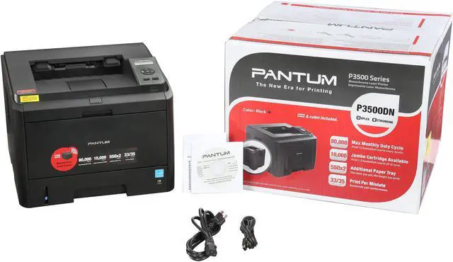 Alt view image 10 of 10 - Pantum P3500DN Up to 35 ppm Monochrome Duplex Network Laser Printer