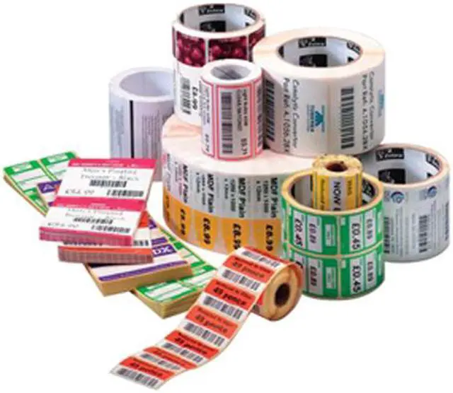 Alt view image 2 of 2 - Zebra 10009528 3" x 1" Z-Select 4000T Labels - 1 Case (6 Rolls)