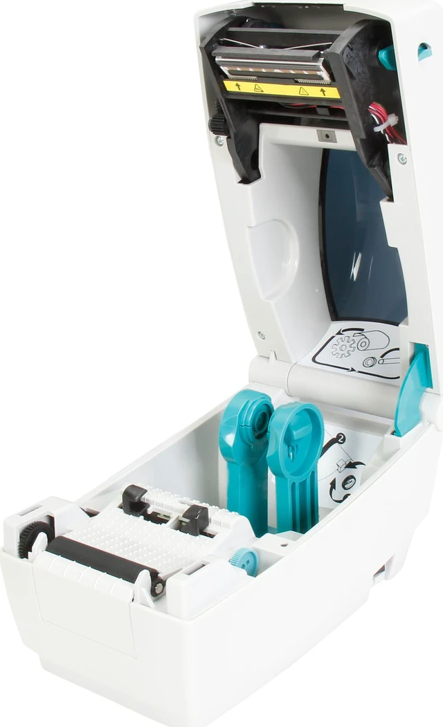 Alt view image 6 of 7 - Zebra TLP2824 Plus 2" Desktop Thermal Transfer Label Printer, 203 dpi, USB, Internal 10/100 Ethernet, Cutter, EPL, ZPL - 282P-101512-000