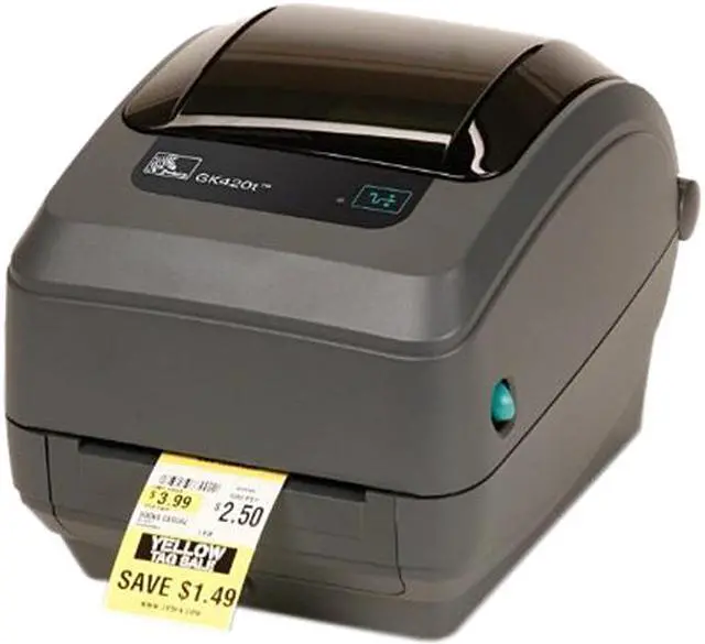 Main image of Zebra GK420t 4" Desktop Thermal Transfer Label Printer, 203 dpi, USB, Ethernet, EPL, ZPLII - GK42-102210-000