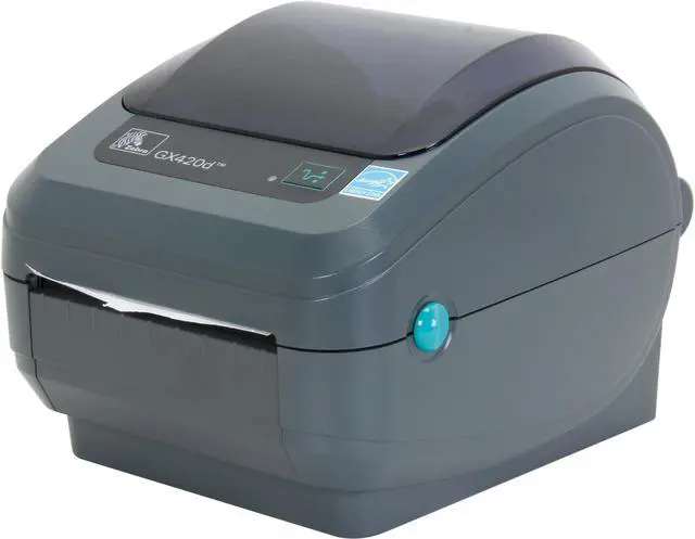 Main image of Zebra GX420d 4” Performance Desktop Direct Thermal Label Printer, 203 dpi, USB, Serial, Centronics Parallel, Cutter (Liner/Tag), EPL2, ZPLII – GX42-202512-000