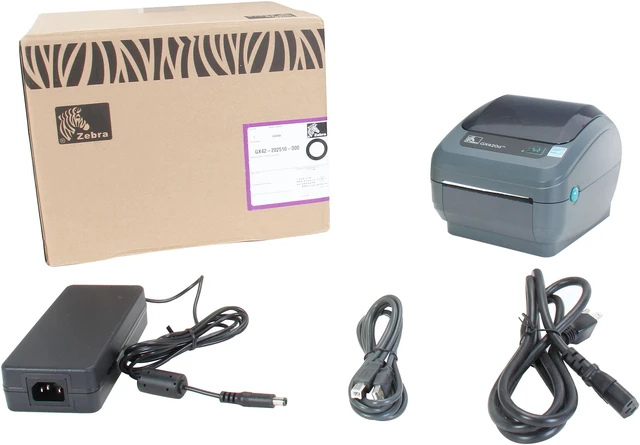 Alt view image 6 of 6 - Zebra GX420d 4” Performance Desktop Direct Thermal Label Printer, 203 dpi, USB, Serial, Ethernet, Cutter (Liner /Tag), EPL2, ZPLII – GX42-202412-000