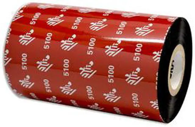 Main image of Zebra 05100BK15445 Resin Ribbon, 6.06inx1476ft, 5100 Premium, 1in core