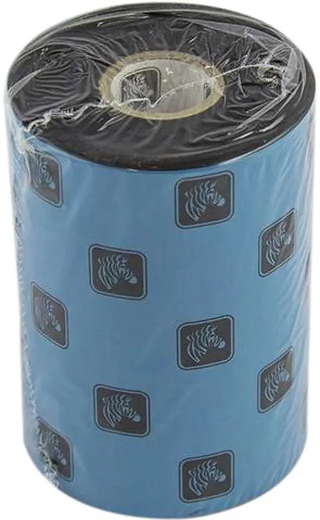 Main image of Zebra 02100BK10645 Wax Ribbon, 4.17" x 1476 ft., 2100 High Performance, 1.00" core