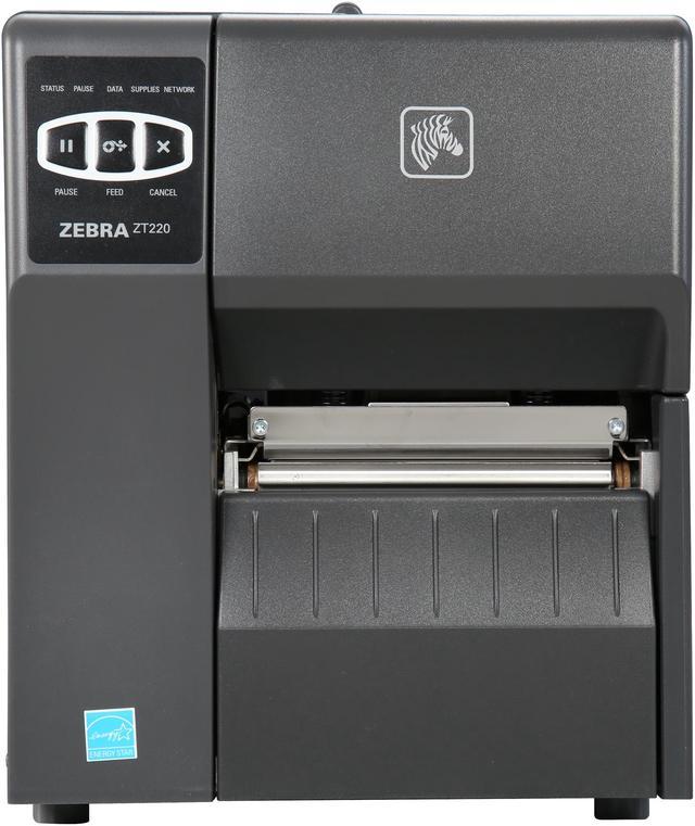 Zebra ZT220 4” Industrial Thermal Transfer Label Printer, 203 dpi, Serial,  USB, Int 10/100, ZPL, EPL, XML Support, US Cord ZT22042-T01200FZ 