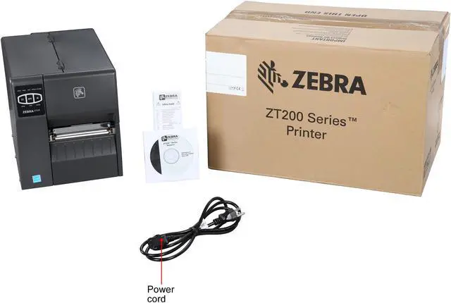 Alt view image 6 of 6 - Zebra ZT220 4” Industrial Thermal Transfer Label Printer, 203 dpi, Serial, USB, Int 10/100, ZPL, EPL, XML Support, US Cord - ZT22042-T01200FZ