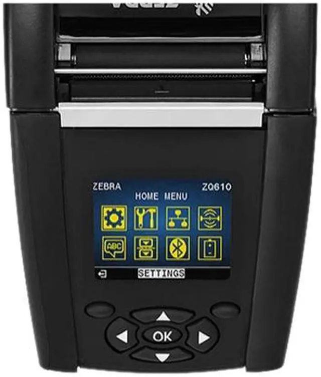 Alt view image 2 of 3 - Zebra ZQ610 2" Mobile Direct Thermal Label Printer, 203 dpi, Color LCD, 802.11AC/Bluetooth 4.1, Linered Platen, English Fonts, CPCL, EPL, ZPL, XML - ZQ61-AUWA000-00