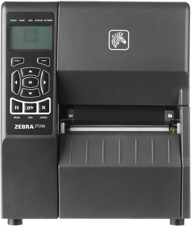 Alt view image 2 of 3 - Zebra ZT230 4” Industrial Thermal Transfer Label Printer, LCD, 203 dpi, Serial, USB, ZPL, EPL, XML Support, US Cord - ZT230 ZT23042-T01000FZ