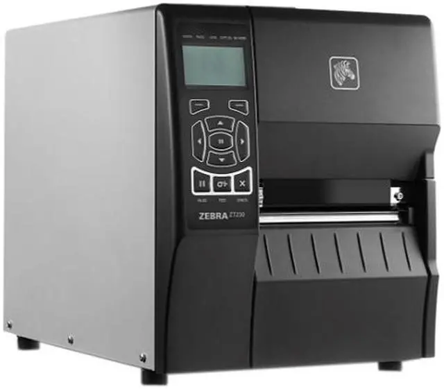 Alt view image 3 of 3 - Zebra ZT230 4” Industrial Thermal Transfer Label Printer, LCD, 300 dpi, Serial, USB, Int 10/100, ZPL, XML Support, US Cord - ZT23043-T01200FZ