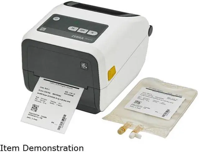 Alt view image 2 of 2 - Zebra ZD420 4" Direct Thermal Desktop Label Printer for Healthcare, 203 dpi, USB, USB Host, Bluetooth, Modular Connectivity Slot - Ethernet, Std. EZPL, Locking - ZD42L42-D01E00EZ