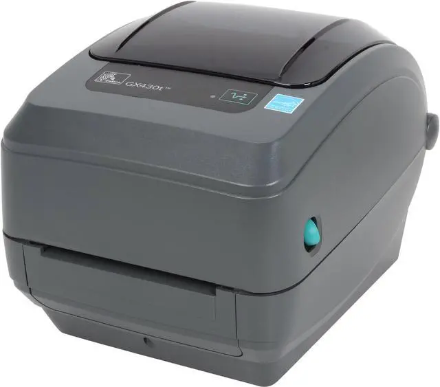 Main image of Zebra GX430t 4” Performance Desktop Thermal Transfer Label Printer, 300 dpi, USB, Serial, Ethernet, 64MB Flash, RTC, Adjustable Black Line Sensor, EPL2, ZPLII – GX43-102410-150
