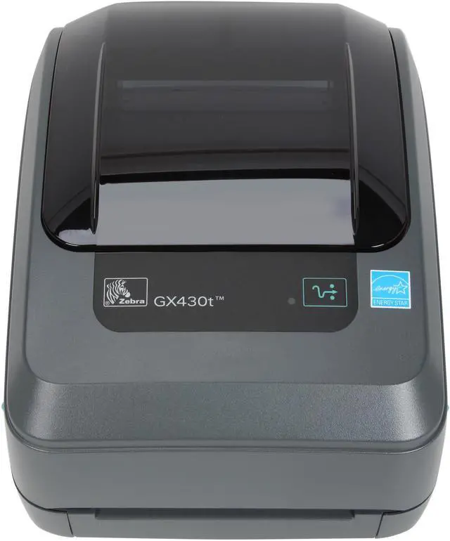 Alt view image 3 of 7 - Zebra GX430t 4” Performance Desktop Thermal Transfer Label Printer, 300 dpi, USB, Serial, Ethernet, 64MB Flash, RTC, Adjustable Black Line Sensor, EPL2, ZPLII – GX43-102410-150