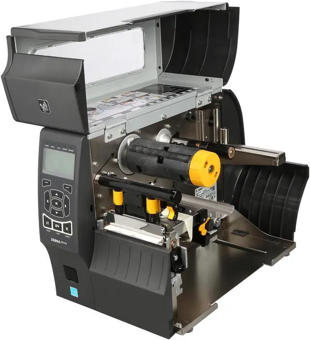 Alt view image 7 of 10 - Zebra ZT410 4" Industrial Thermal Transfer Label Printer, 203 dpi, Serial, USB, 10/100 Ethernet, Bluetooth 2.1/MFi, USB Host, EZPL, XML Support, US Cord - ZT41042-T010000Z