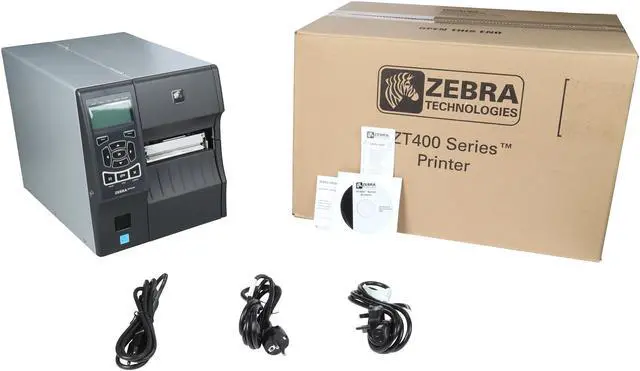 Alt view image 9 of 10 - Zebra ZT410 4" Industrial Thermal Transfer Label Printer, 203 dpi, Serial, USB, 10/100 Ethernet, Bluetooth 2.1/MFi, USB Host, EZPL, XML Support, US Cord - ZT41042-T010000Z