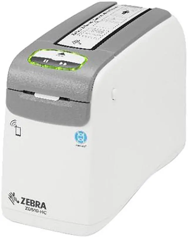 Main image of Zebra ZD510-HC Wristband Printer for Healthcare, USB Host, Ethernet (10/100), 802.11, Bluetooth, NALA Power Cord, Not For Latam
 - ZD51013-D01B01FZ