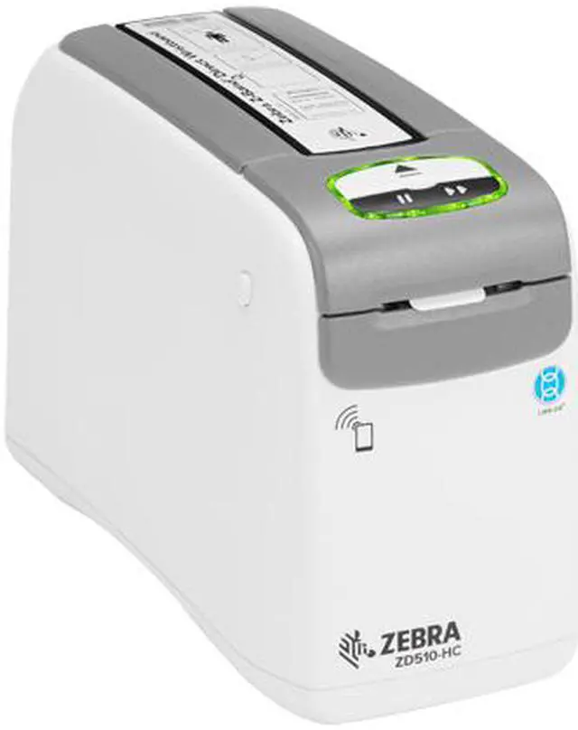 Alt view image 3 of 3 - Zebra ZD510-HC Wristband Printer for Healthcare, USB Host, Ethernet (10/100), 802.11, Bluetooth, NALA Power Cord, Not For Latam
 - ZD51013-D01B01FZ