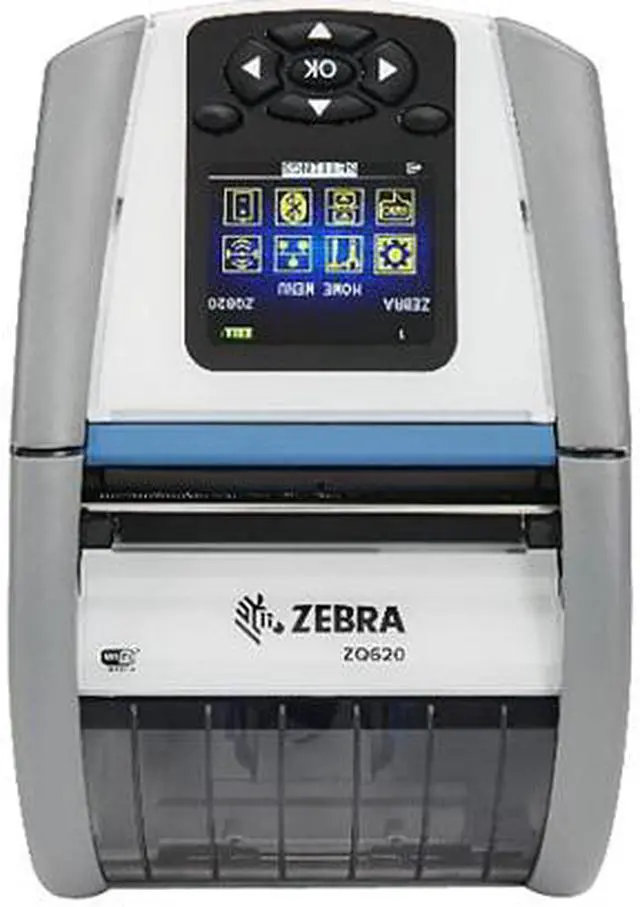 Alt view image 2 of 3 - Zebra ZQ620 3" Mobile Direct Thermal Label Printer for Healthcare, 203 dpi, Color LCD, Bluetooth 4.x, Linered Platen, English Fonts, CPCL, EPL, ZPL, XML - ZQ62-HUFA000-00