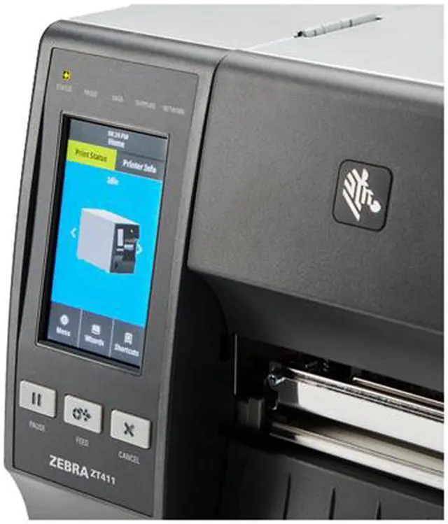 Alt view image 3 of 5 - Zebra ZT41143-T310000Z Direct Thermal/Thermal Transfer Printer 14 ips 300 dpi ZT411 Industrial Printer