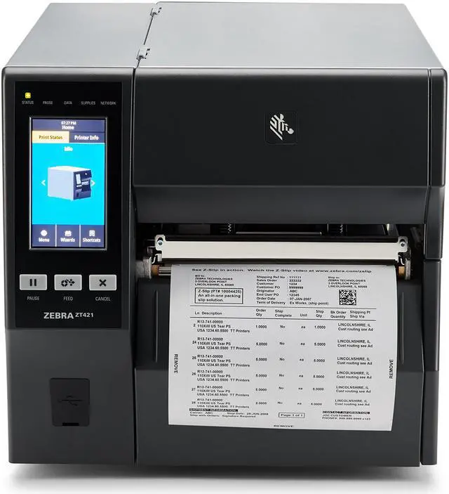 Alt view image 2 of 2 - Zebra Technologies Zebra ZT421 Industrial Direct Thermal/Thermal Transfer Printer - Monochrome - Label Print - Ethernet - USB - Serial - Bluetooth