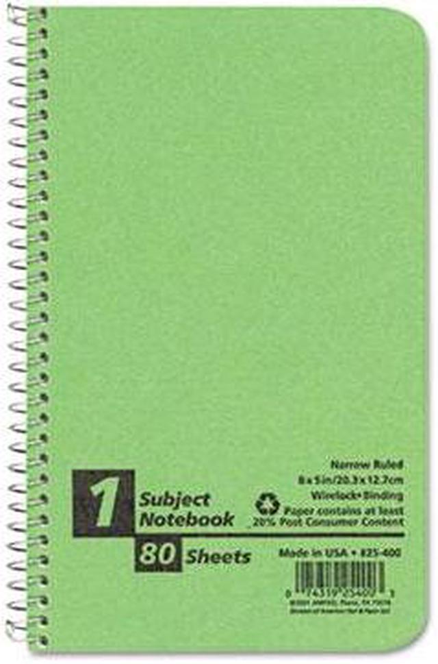 Oxford 1-Subject Notebook 8 x 10 Narrow Ruled 80 Sheets 801050