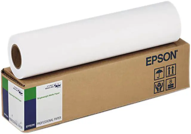 Main image of Epson America S041746 Singleweight Matte Paper, 120 g, 2" Core, 17" x 131 ft., White