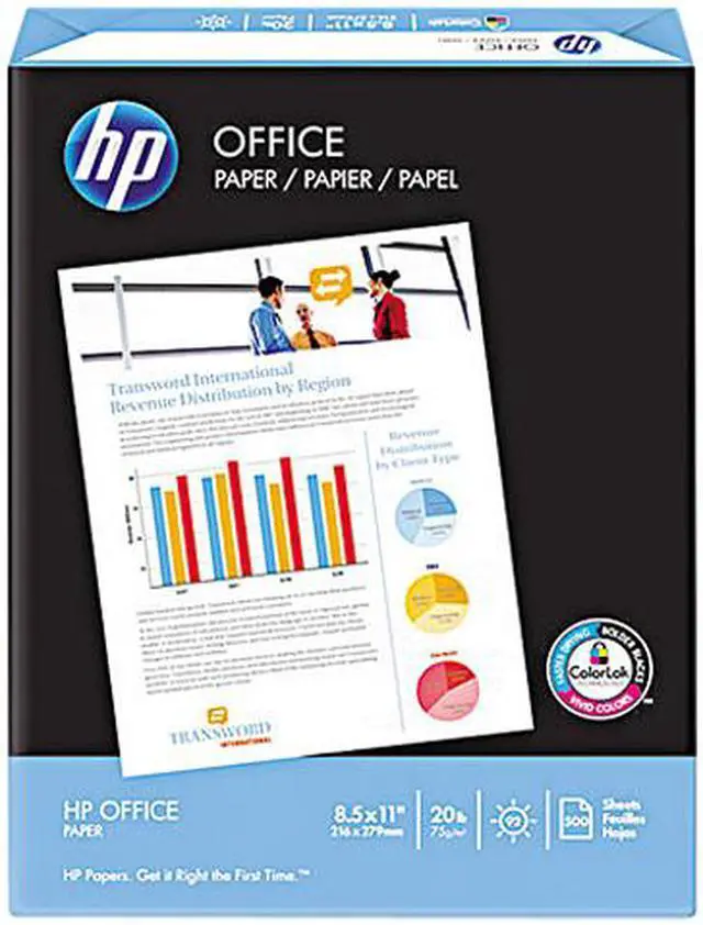 Main image of HP 00142-2 Office Paper, 92 Brightness, White, 500 Sheets / Ream