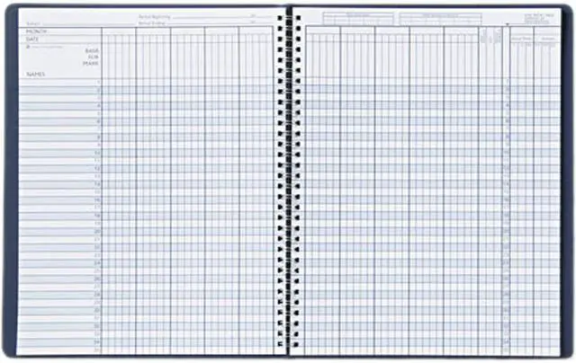 Main image of House of Doolittle 51407 Class Book, Embossed Leather-Like Cover, 11 x 8-1/2, Blue