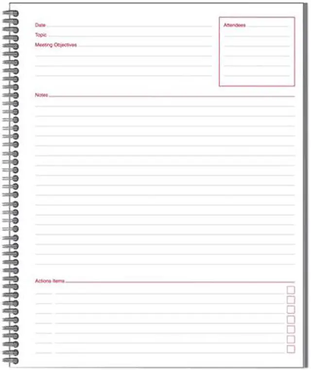 Main image of Mead 06132 Cambridge Limited Meeting Notebook, 11 x 8 1/2, 80 Ruled Sheets