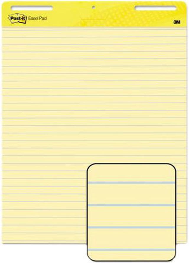 Post-it Easel Pads 561 Self-Stick Easel Pad, Ruled, 25 x 30, Yellow, 2  30-Sheet Pads/Carton 
