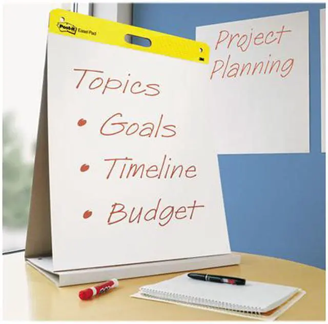 Main image of Post-it 563R Self-Stick Tabletop Easel Pad, 20 x 23, White, 20 Sheets/Pad