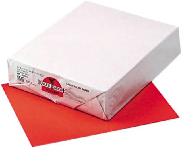 Main image of Pacon 102054 Kaleidoscope Multipurpose Colored Paper, 24lb, 8-1/2 x 11, Rojo Red, 500 Shts/Rm