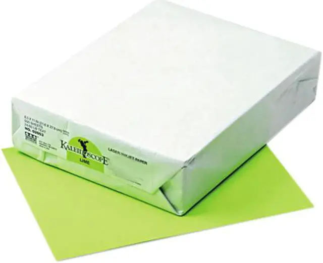 Main image of Pacon 102053 Kaleidoscope Multipurpose Colored Paper, 24lb, 8-1/2 x 11, Lime, 500 Sheets/Ream