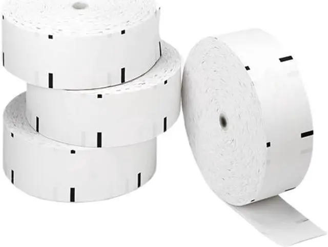 Main image of PM Company 06507 Thermal Paper Rolls, ATM Rolls, 3-1/8" x 1,960 ft, White, 4/Carton