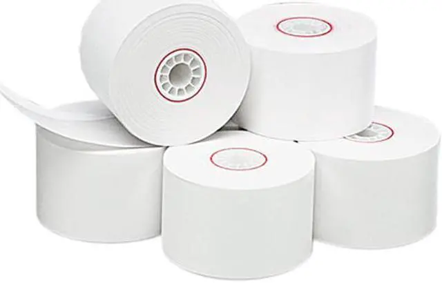 Main image of PM Company 18996 Thermal Paper Rolls Cash Register/POS Roll, 1-3/4"x150 ft, White, 10/Pack