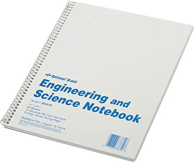Main image of Rediform 33610 Engineering & Science Notebook, College Rule, Ltr, WE, 60 Sheets/Pad