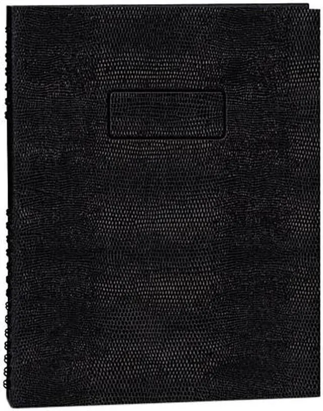 Main image of Blueline A10200EBLK Exec Wirebound Notebook, College/Margin Rule, 8-1/2 x 11, BLK, 200 Sheets