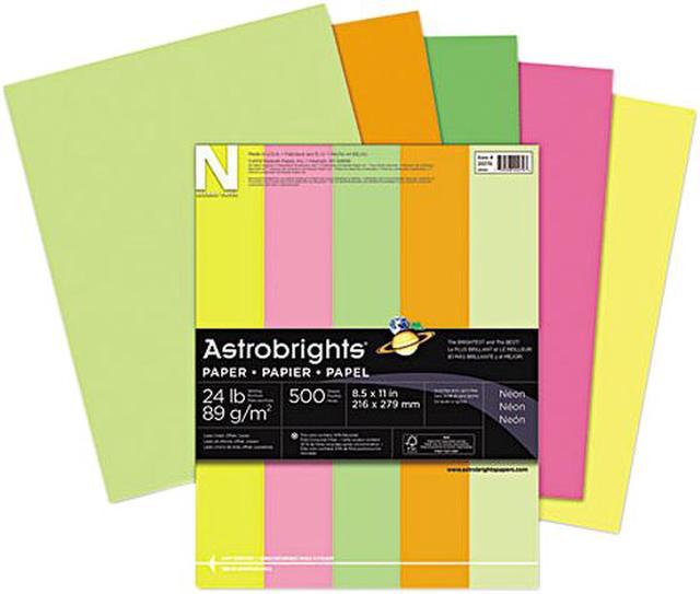 Astrobrights Colored Paper, 24 lbs., 8.5 x 11, Lift-Off Lemon