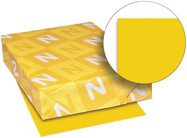 Main image of Wausau Paper 22771 Astrobrights Colored Card Stock, 65 lbs., 8-1/2 x 11, Galaxy Gold, 250 Sheets