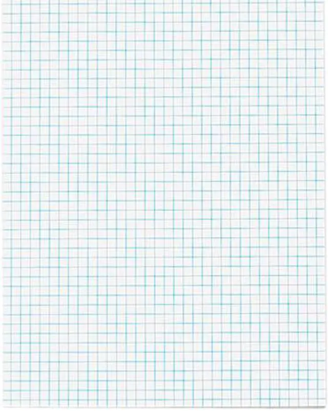 Main image of Tops 33041 Quadrille Pads, 4 Squares/inc, 8-1/2 x 11, White, 50 Sheets/Pad