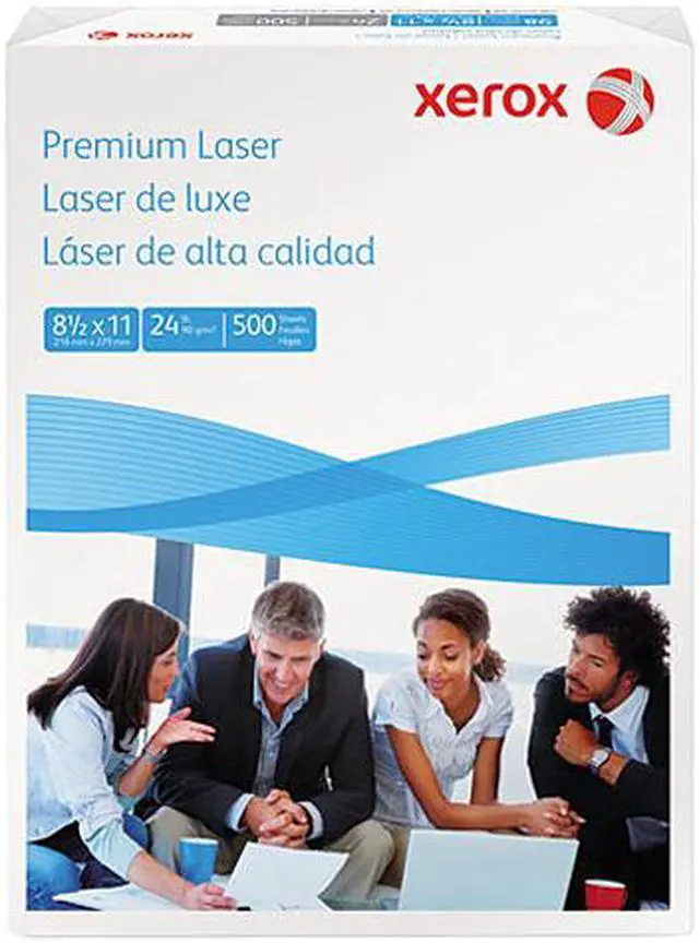 Main image of Xerox 3R13038 Premium Laser Paper, 98 Brightness, 24lb, 8-1/2 x 11, White, 500 Sheets/Ream