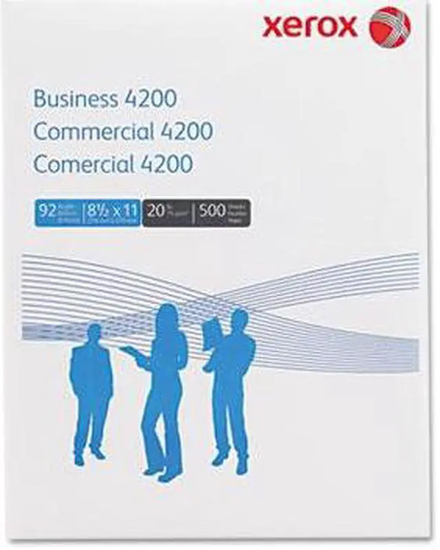 Alt view image 2 of 3 - XEROX Business 4200 Copy Paper, 92 Brightness, 20lb, 8-1/2 x 11, White, 5000 Shts/Ctn