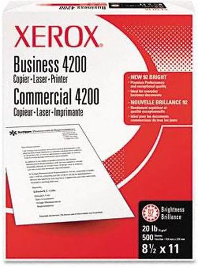 Main image of Xerox 3R2051 Business 4200 Copy Paper, 92 Brightness, 20lb, 8-1/2 x 14, White, 500 Shts/Rm