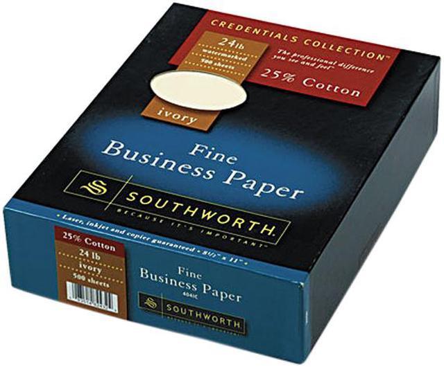 25% Cotton Ivory Business Paper, 24 lb. (404IC) - Southworth