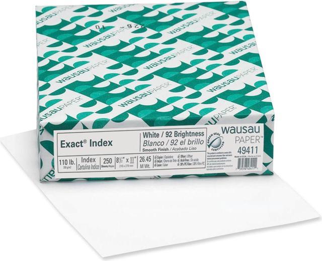 Exact Index Paper, 8.5 x 11, White - 250 sheets