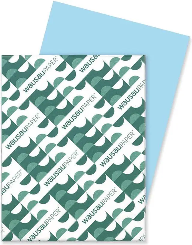 Main image of Wausau Paper 62321 Exact Colored Paper, 24lb, 8-1/2 x 11, Blue, 500 Sheets/Ream