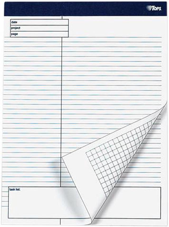 Main image of Tops 77102 Docket Gold Planning Pad, Wide Rule, 8-1/2 x 11-3/4, White, 4 40-Sheet Pads/Pack